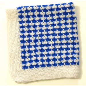 Crochet bleu et blanc deco...