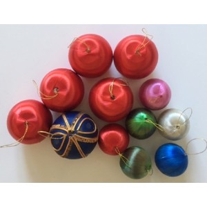 12 boules de noel vintage...