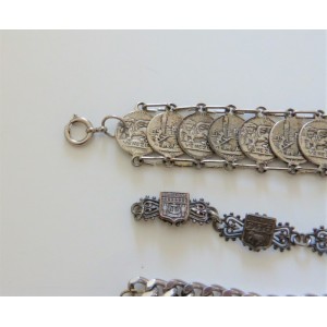 Bracelet à breloques italien, bracelet à breloques italien vintage  extensible, breloques italiennes, bracelet de l'an 2000, bijoux des années  2000, bracelet à breloques personnalisé -  France