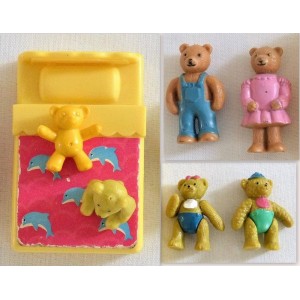 Figurines vintage Famille OURS