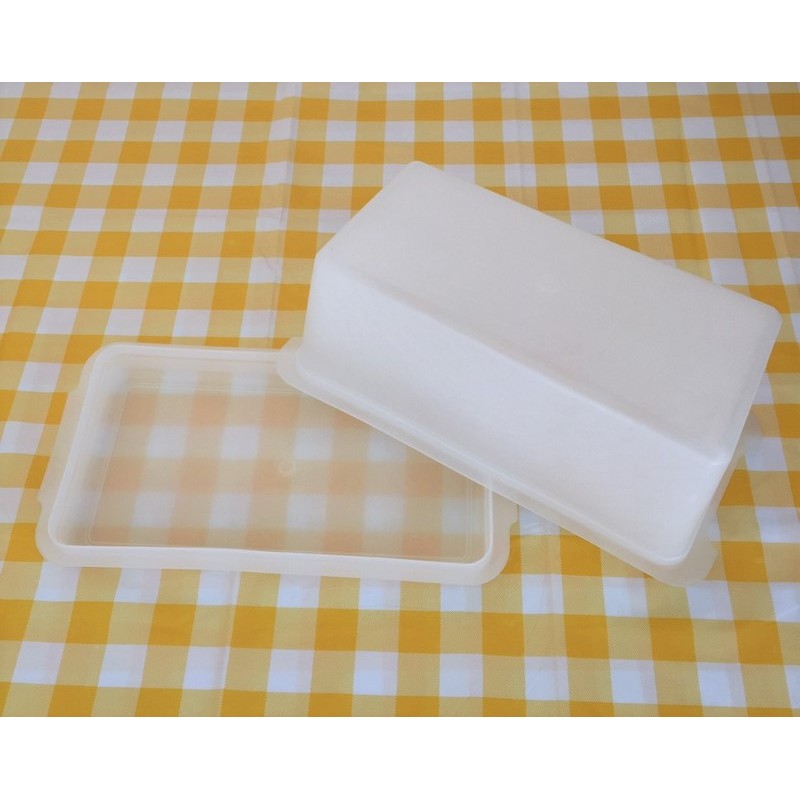 Boite Rectangulaire A Cake Gateau Tupperware Vintage De Coloris Blanc