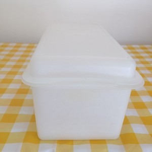 Boite Rectangulaire A Cake Gateau Tupperware Vintage De Coloris Blanc