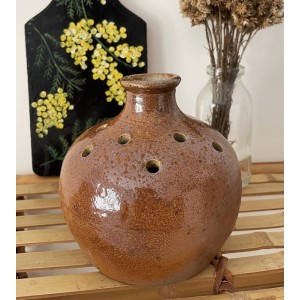 Vase pique fleurs en grès