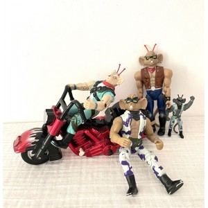 Figurines vintage Motards...